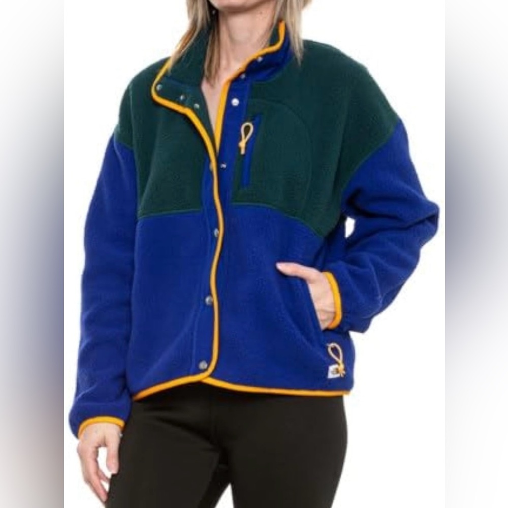 The North Face Womens Cragmont Fleece Jacket Size L Colorblock Mixed Media